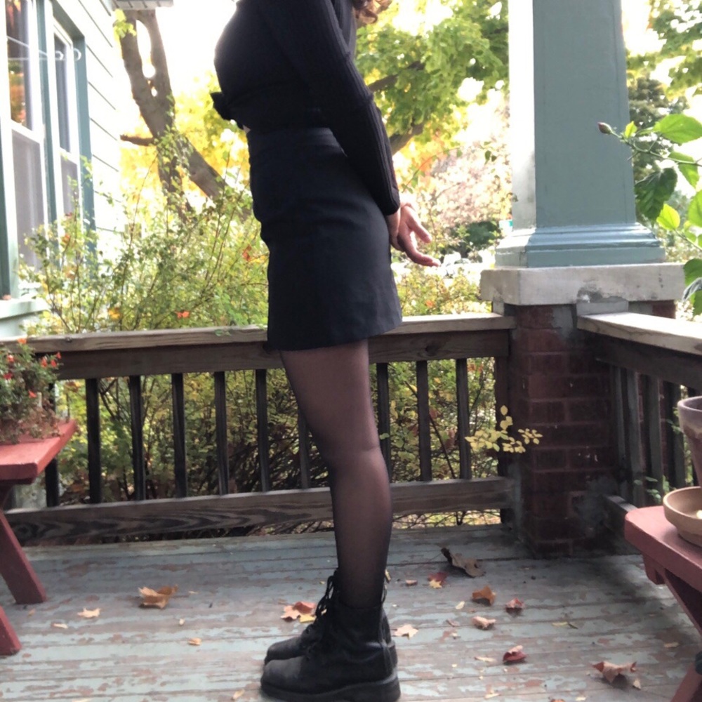 Vintage black mini skirt